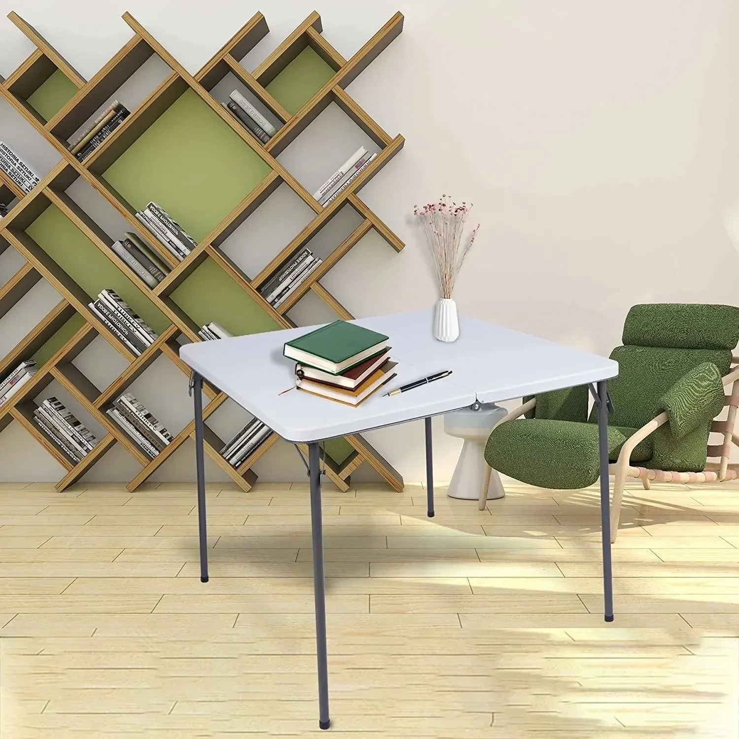 Lightweight Portable Square Card Table with Folding Legs - Redcamp