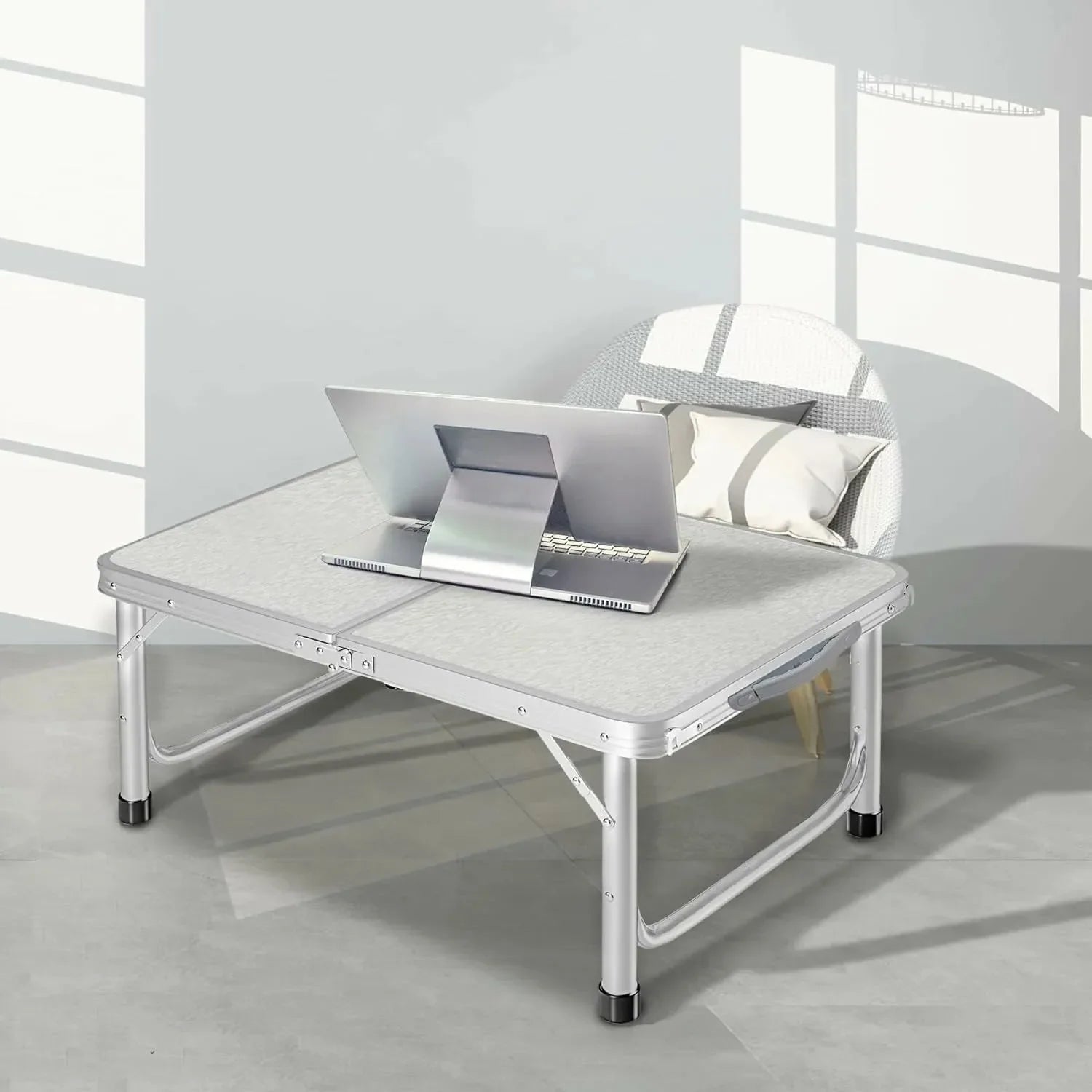 Aluminum Folding Camping Table with Adjustable Height Legs, 2/3/4ft - Redcamp