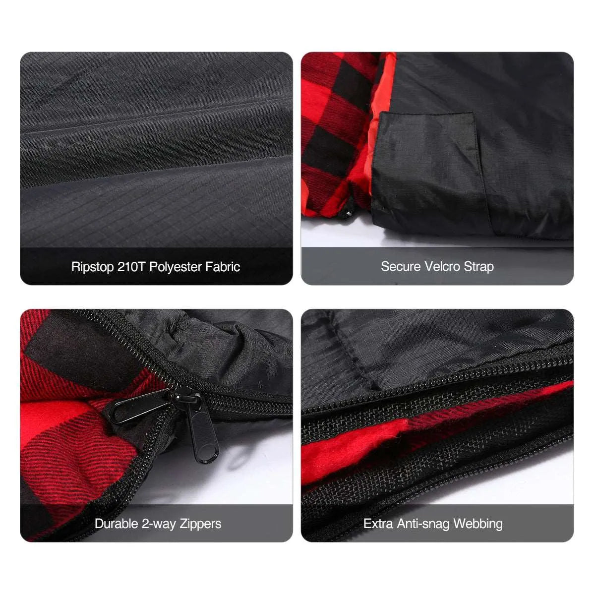 Double Sleeping Bag for Adults - Redcamp