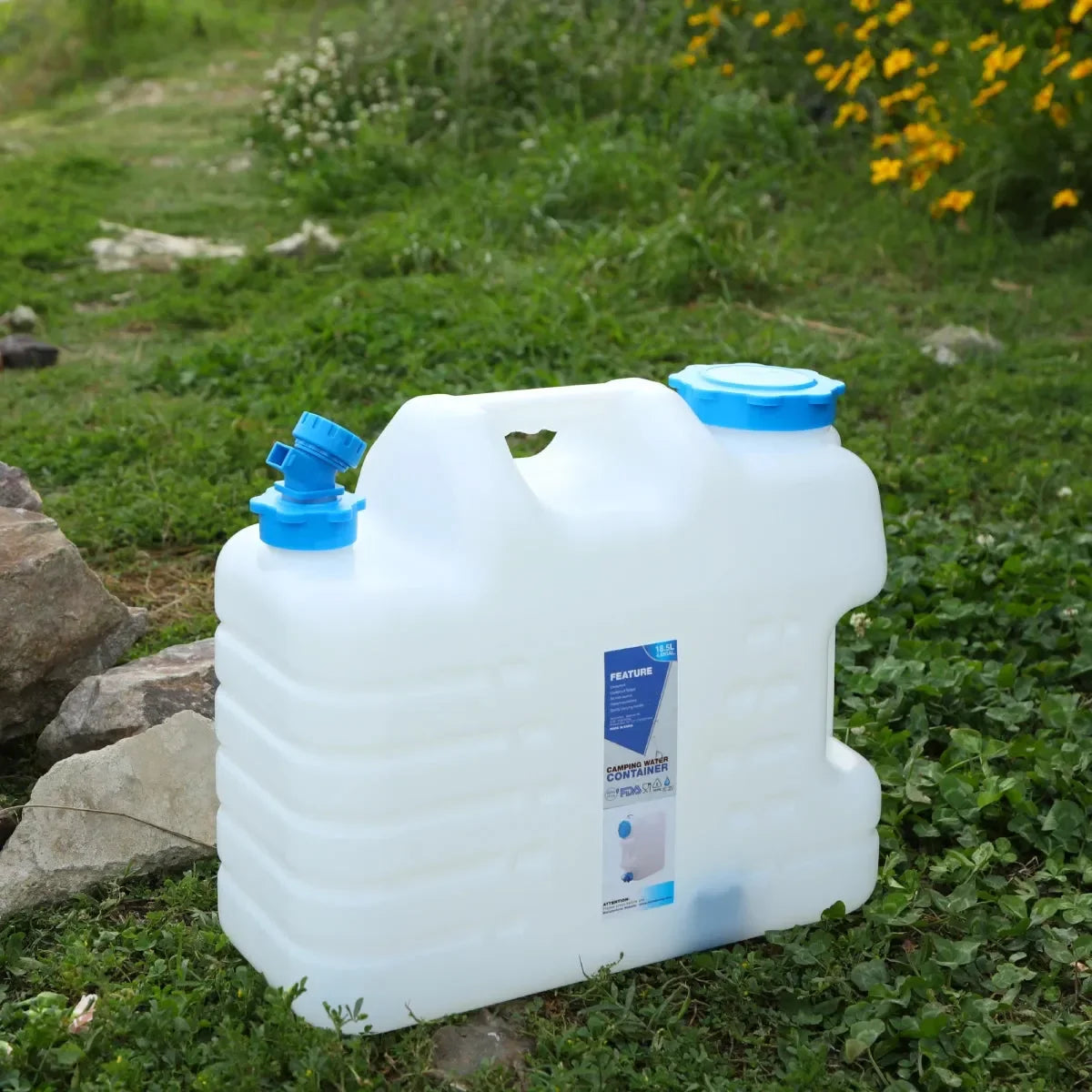 Portable Camping Water Container with Spigot and Wheels - Redcamp