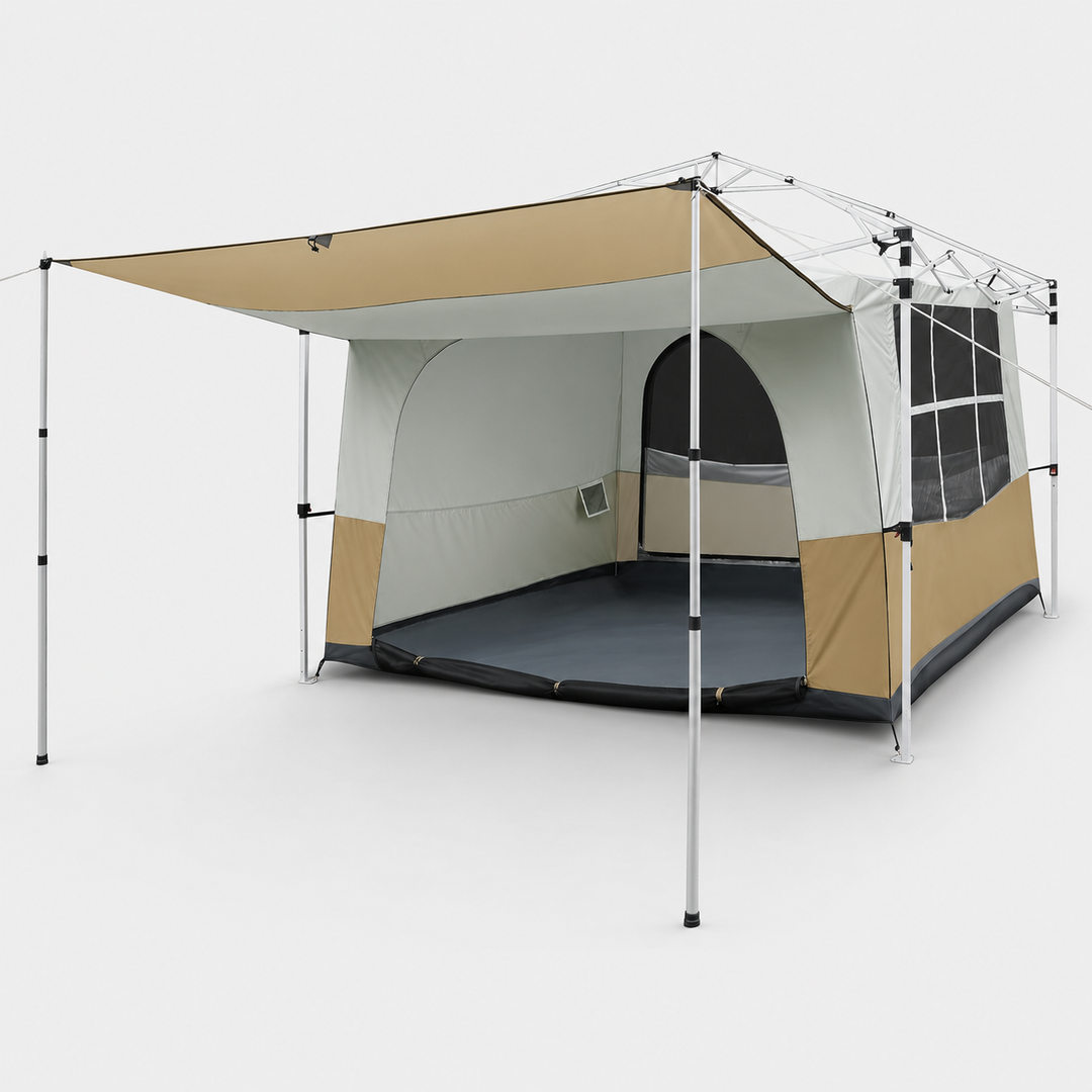 Tente intérieure de camping cubique pour auvent escamotable de 10'x10' (auvent et cadre non inclus) 