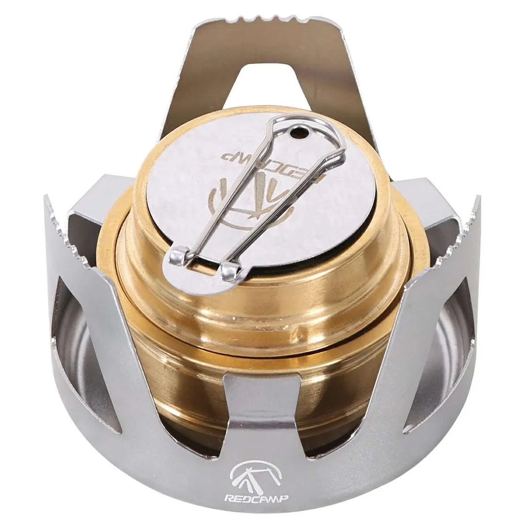 Mini Alcohol Stove with Aluminium Stand for Backpacking - Redcamp