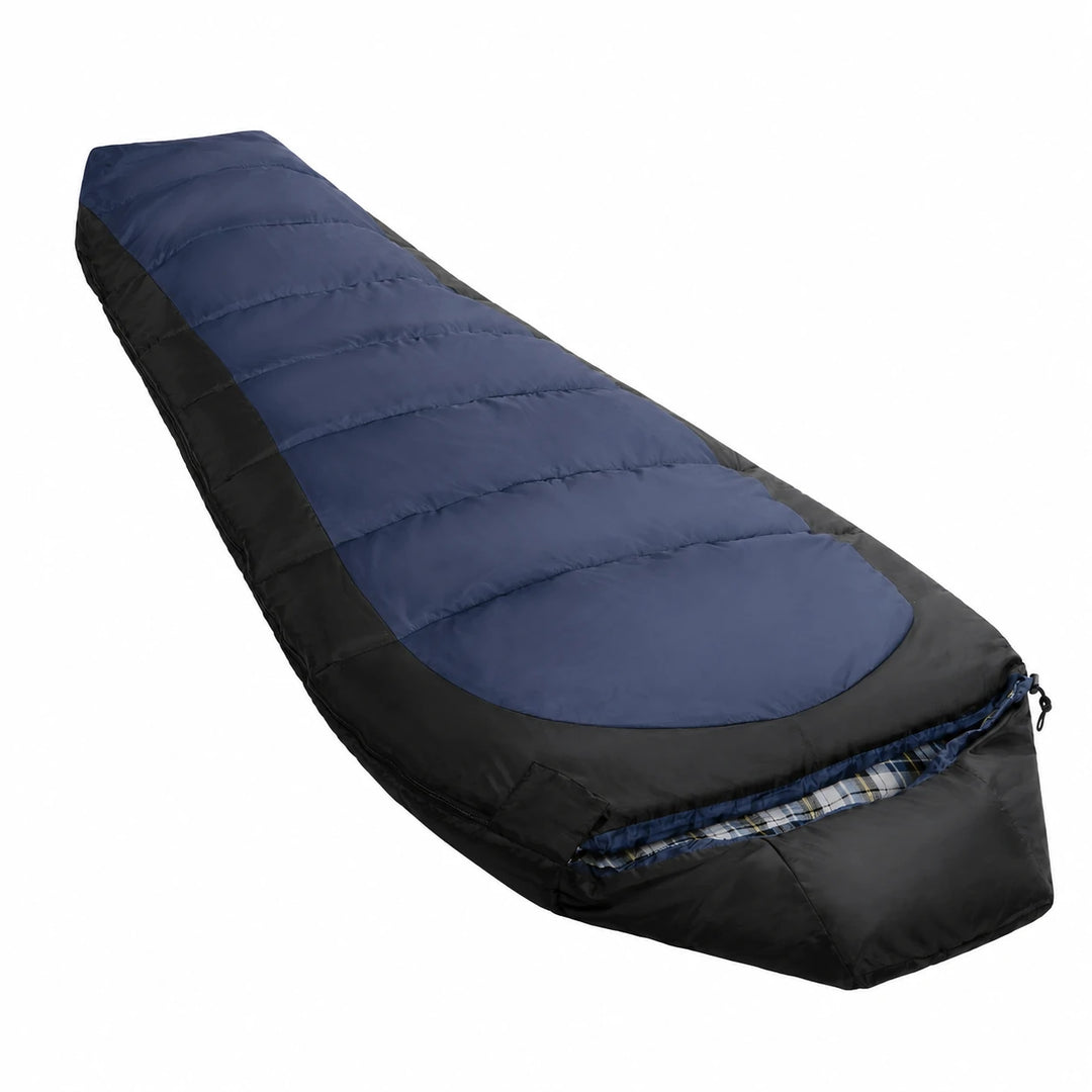 Flannel-Lined Cold Weather Mummy Sleeping Bag 5–23°F