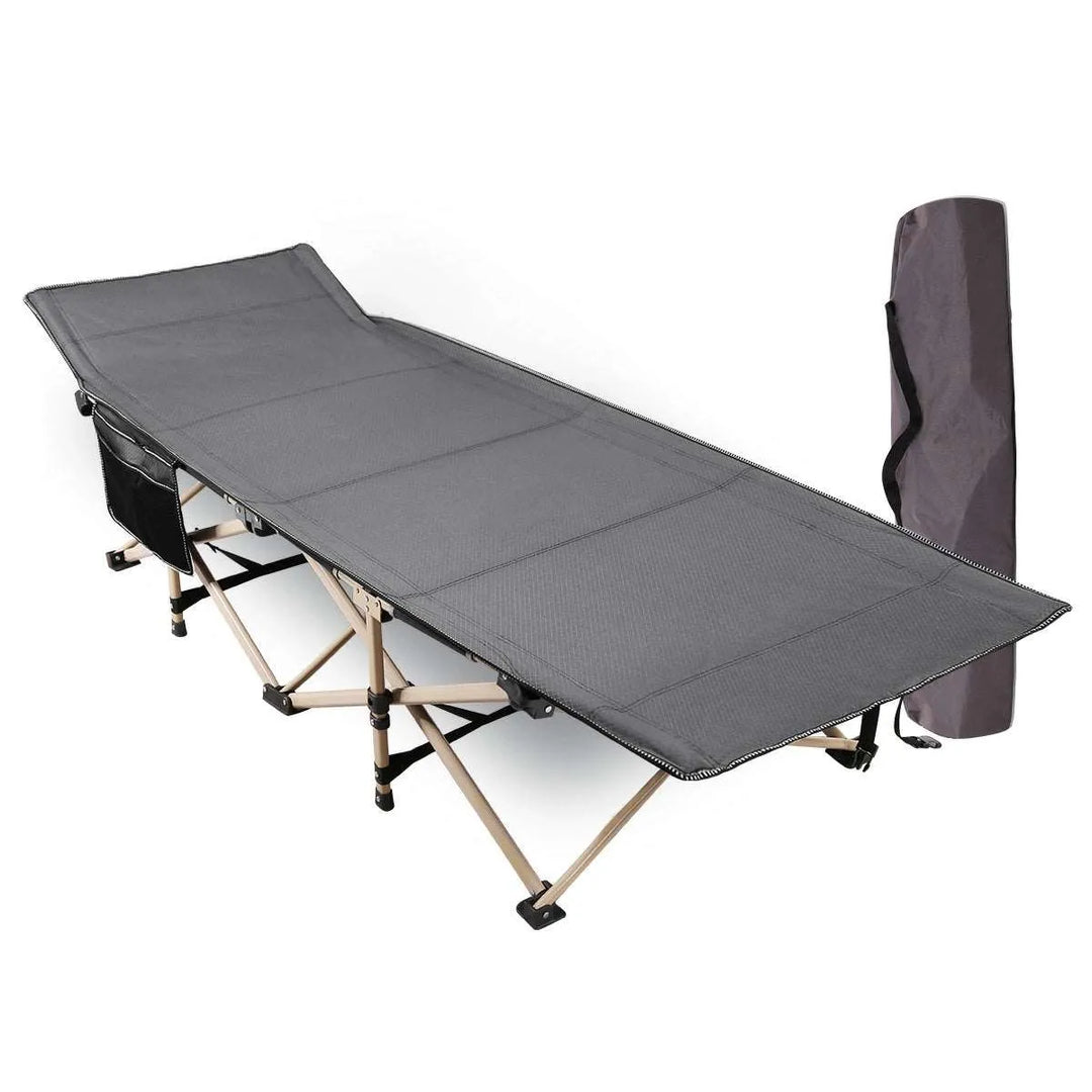 Folding Camping Cots for Adults Heavy Duty, Blue Grey - Redcamp
