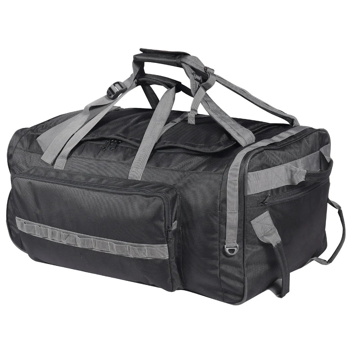 140L Tactical Duffle Bag with Wheels and Backpack Straps - Redcamp
