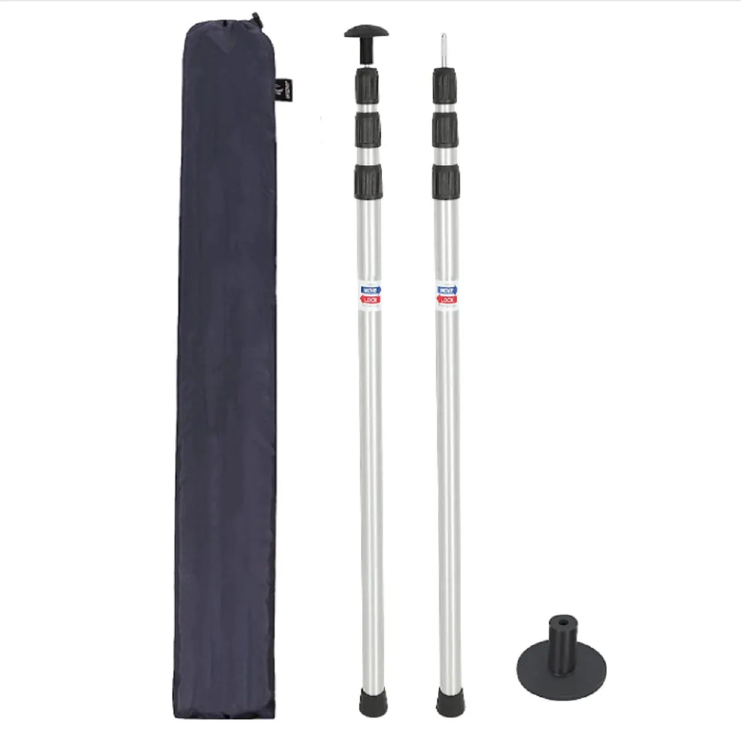 Aluminum Adjustable Telescoping Tarp Poles - Redcamp