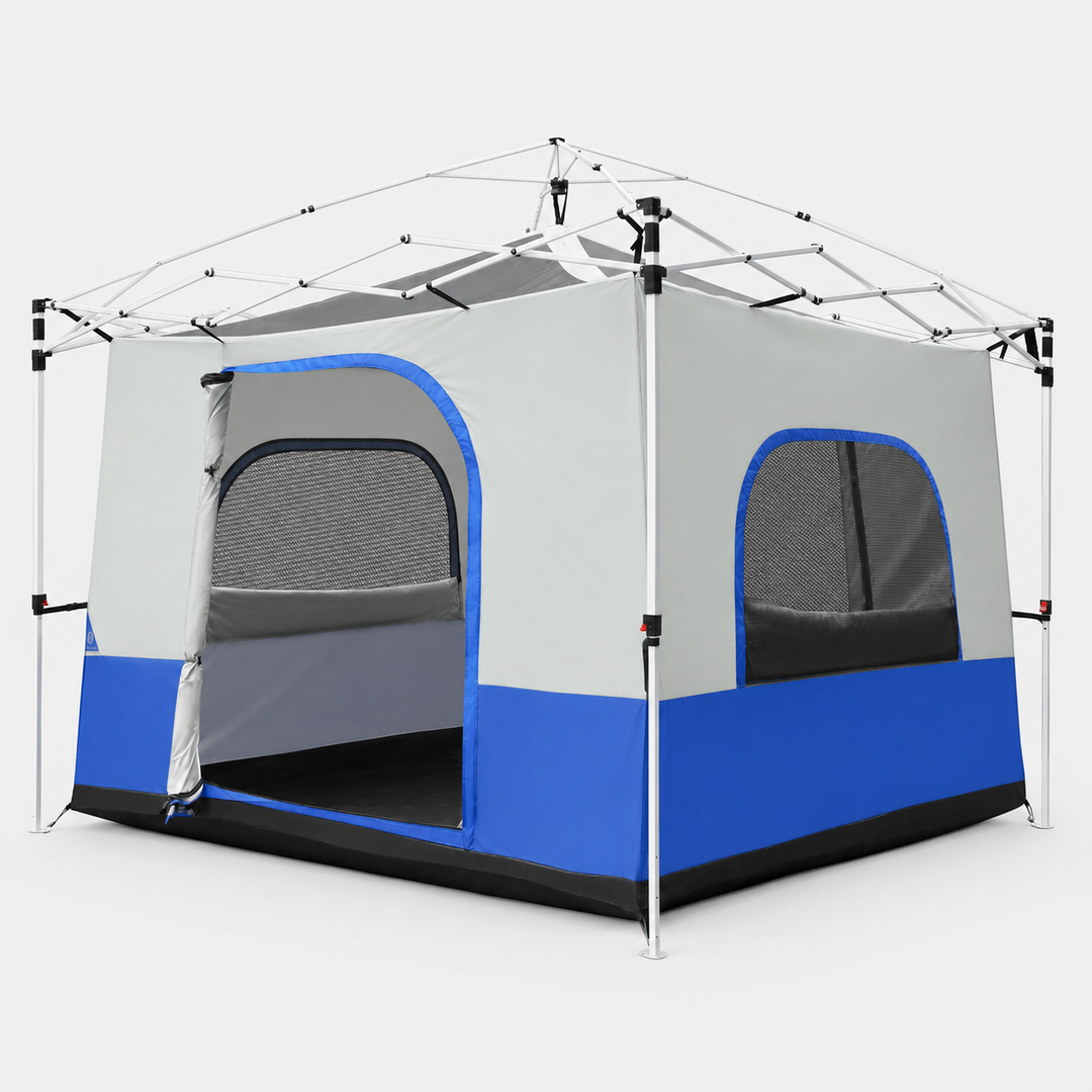 Tente intérieure de camping cubique pour auvent escamotable de 10'x10' (auvent et cadre non inclus) 
