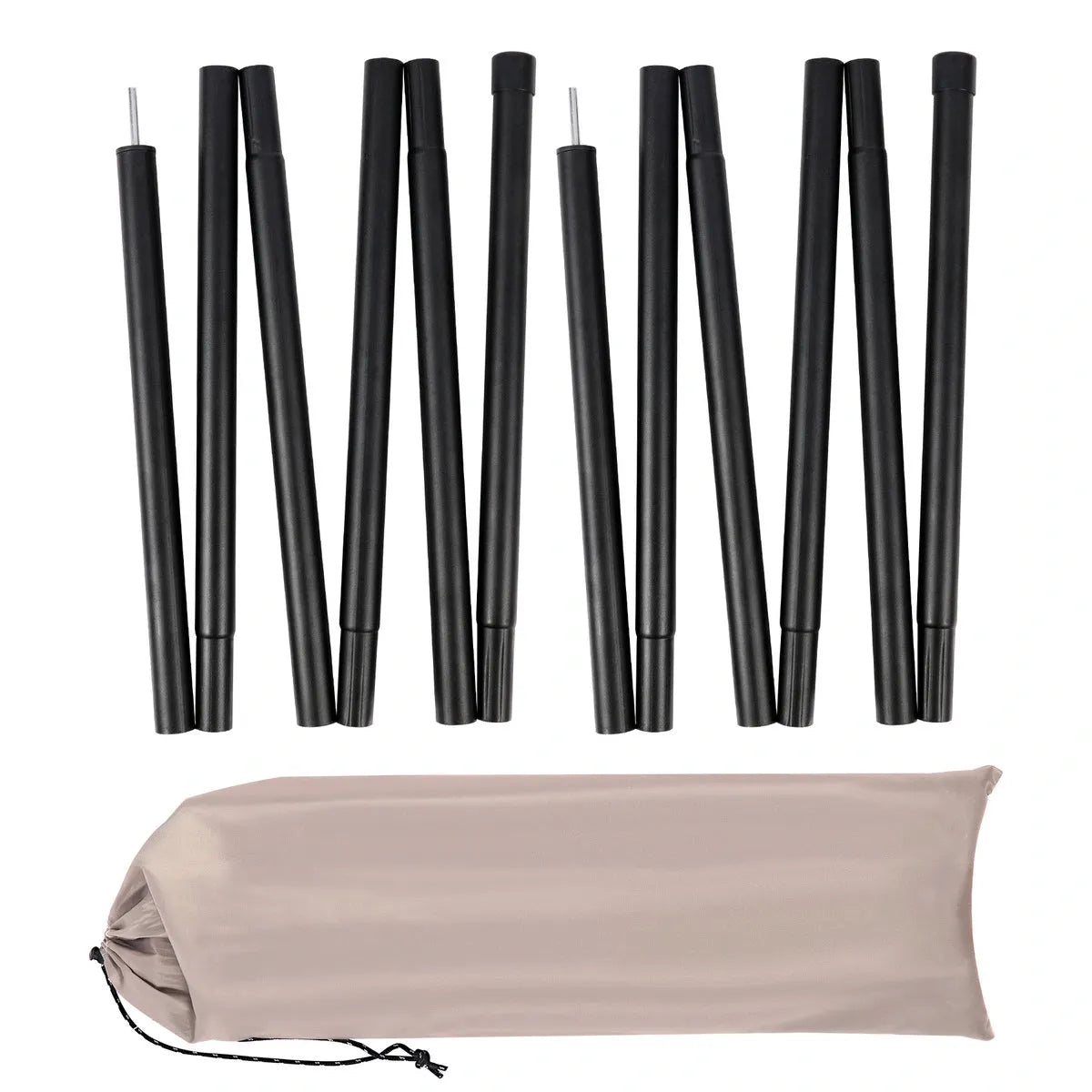 Aluminum Adjustable Telescoping Tarp Poles - Redcamp