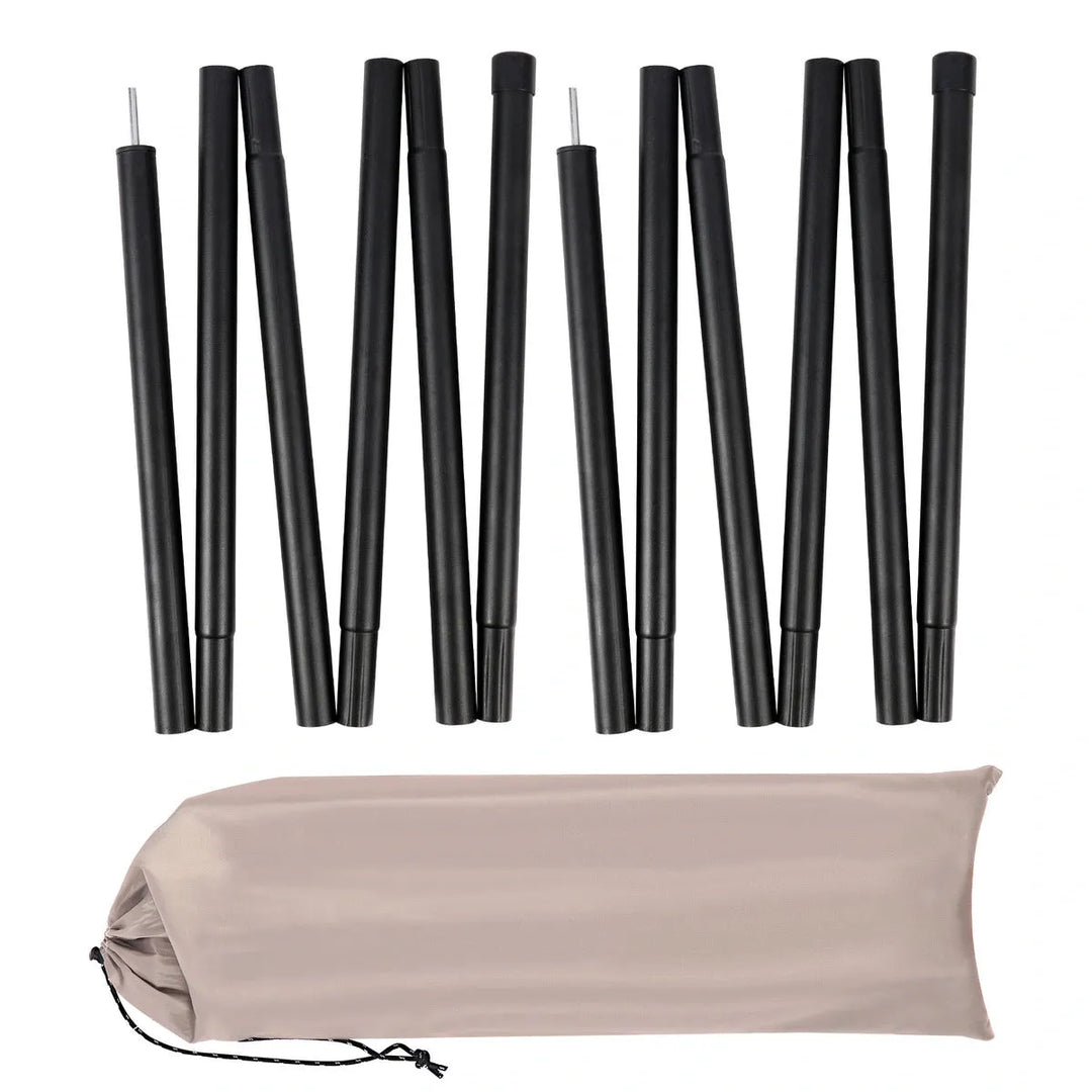 Aluminum Adjustable Telescoping Tarp Poles - Redcamp