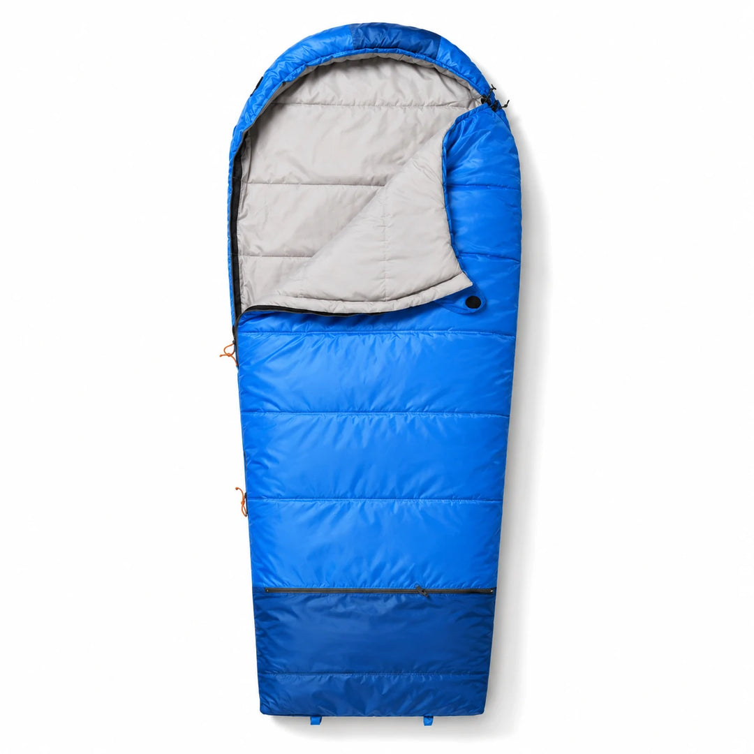 Sac de couchage momie pour enfants pour le camping, rose bleue 