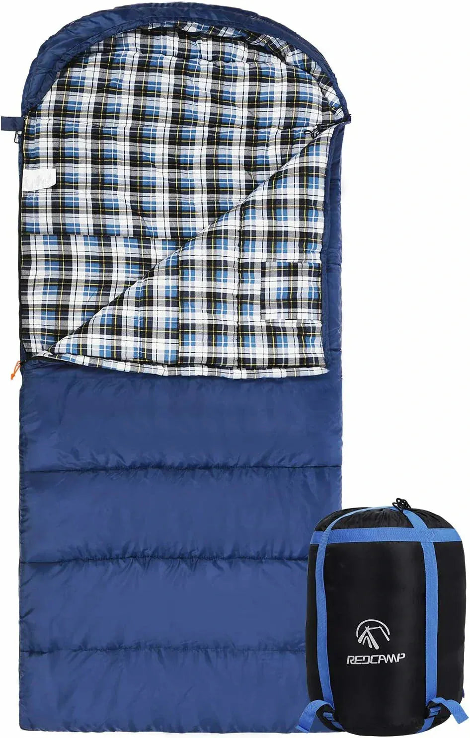 REDCAMP Flannel Sleeping Bag for Adults - Redcamp