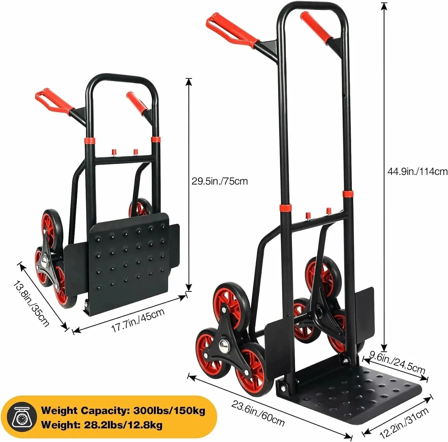 REDCAMP Stair Climber Hand Truck and Dolly - Redcamp