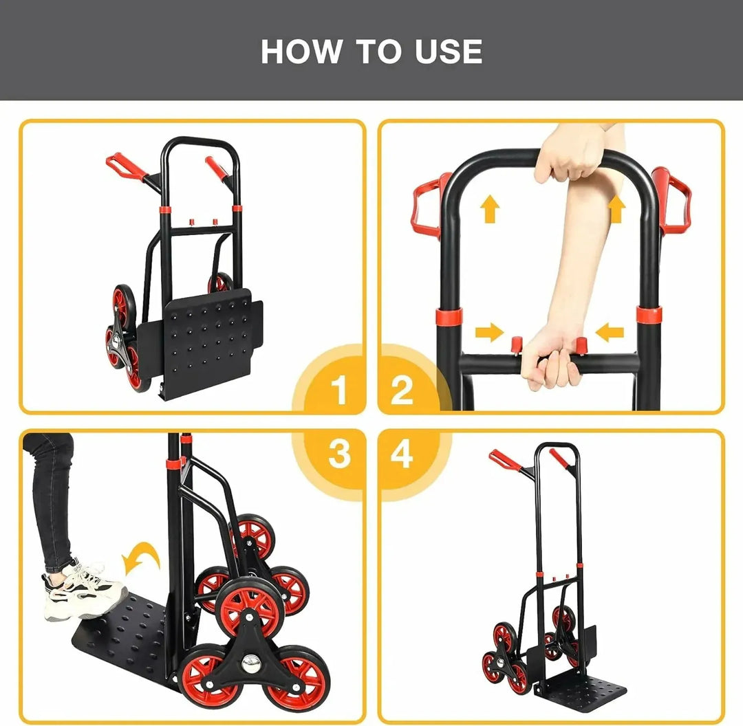 REDCAMP Stair Climber Hand Truck and Dolly - Redcamp