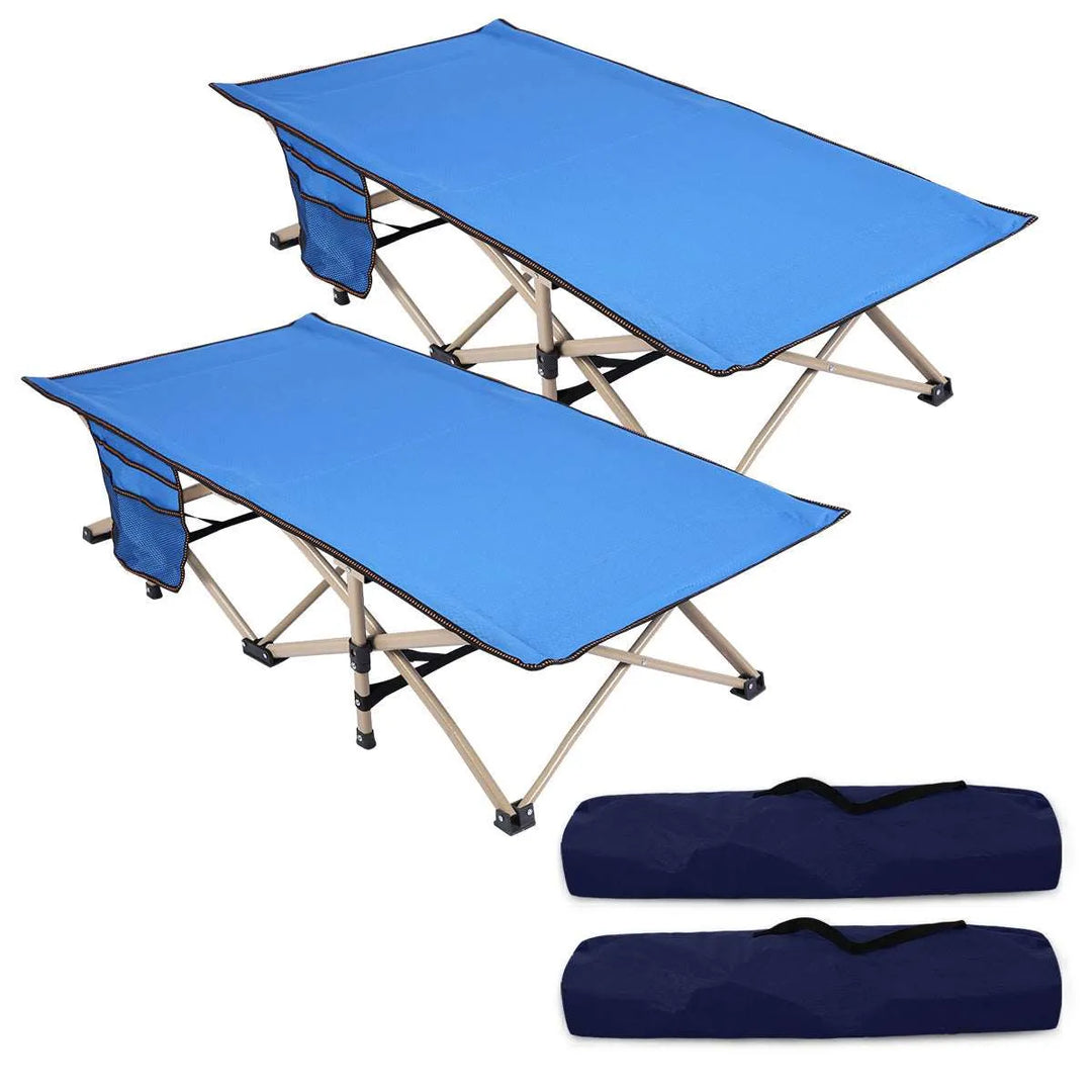 Folding Kids Cot for Sleeping,Blue Pink Navy - Redcamp