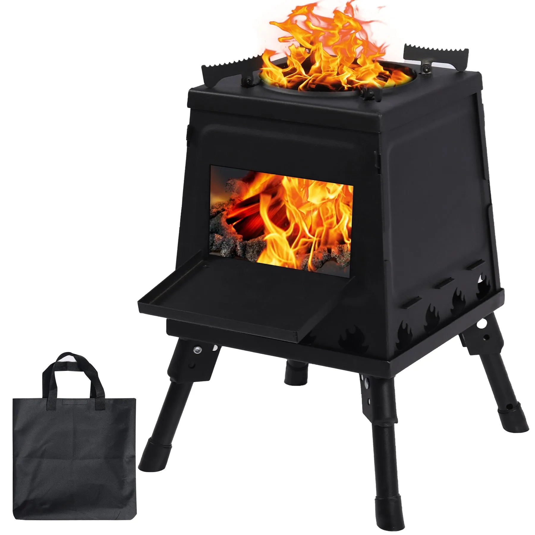 REDCAMP Wood Burning Camp Stove for Outside Cooking - Redcamp