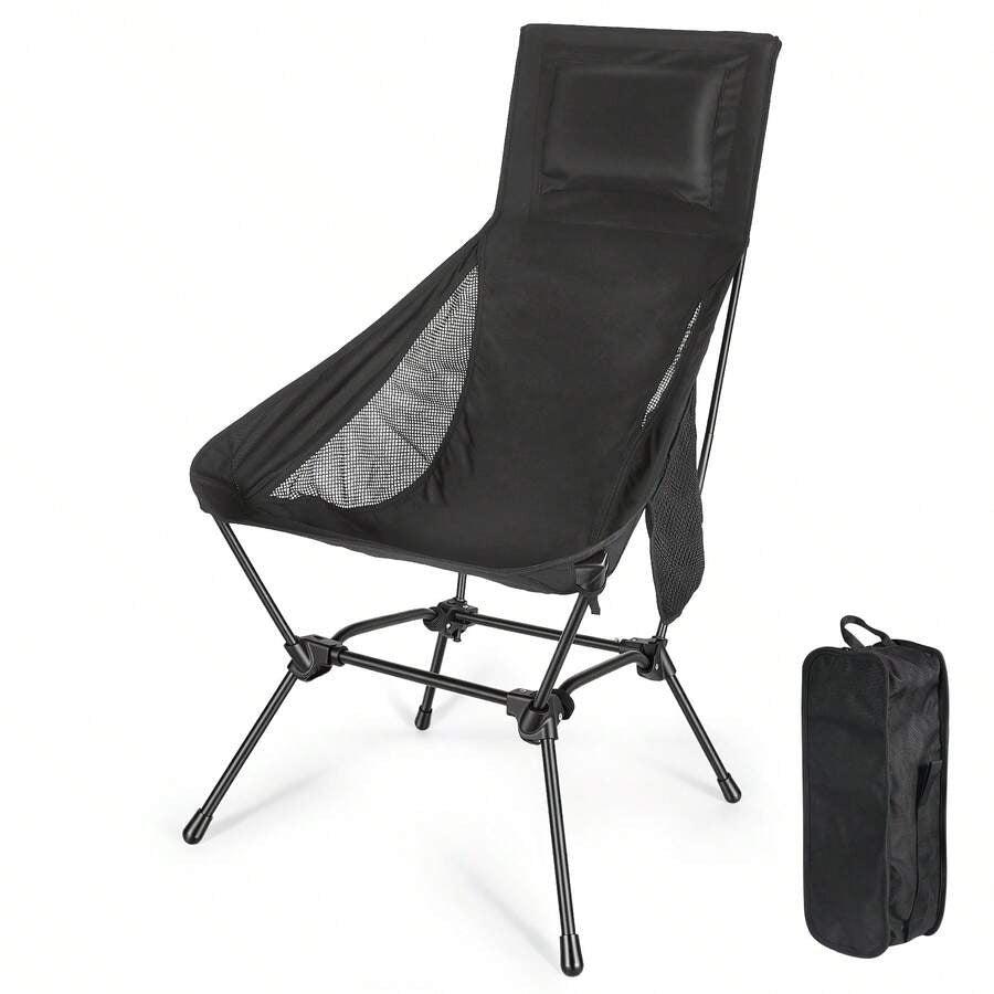 REDCAMP High Back Folding Camping Chair With Pillow