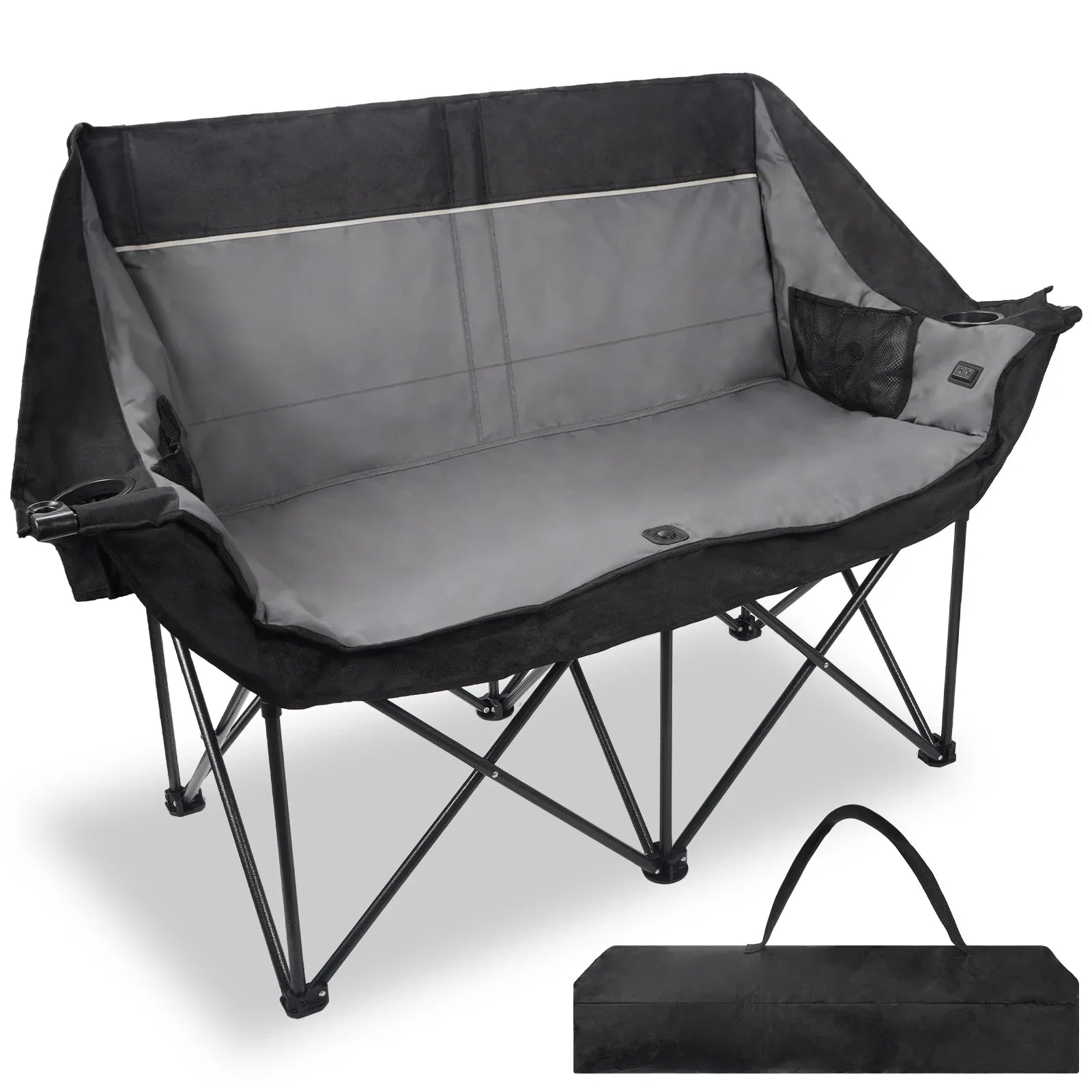Double Camping Chair, Oversized 660lbs Camping Couch