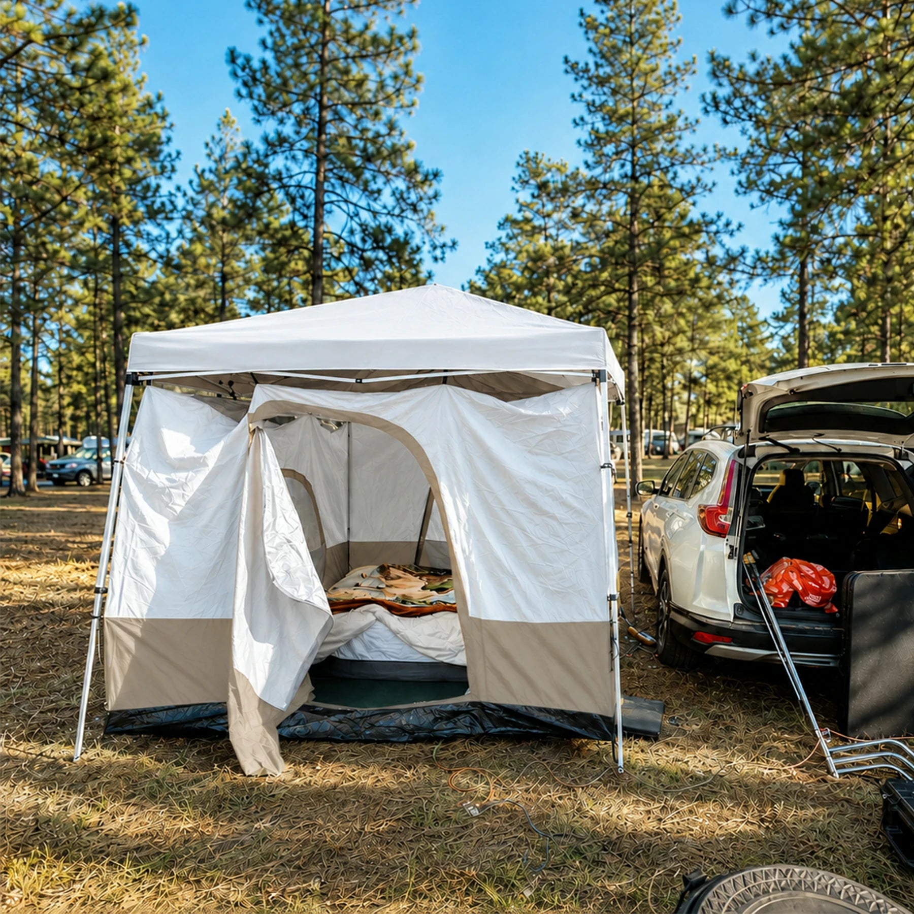 Camping Cube Inner Tent for 10'x10' Pop Up Canopy (Canopy not Included)
