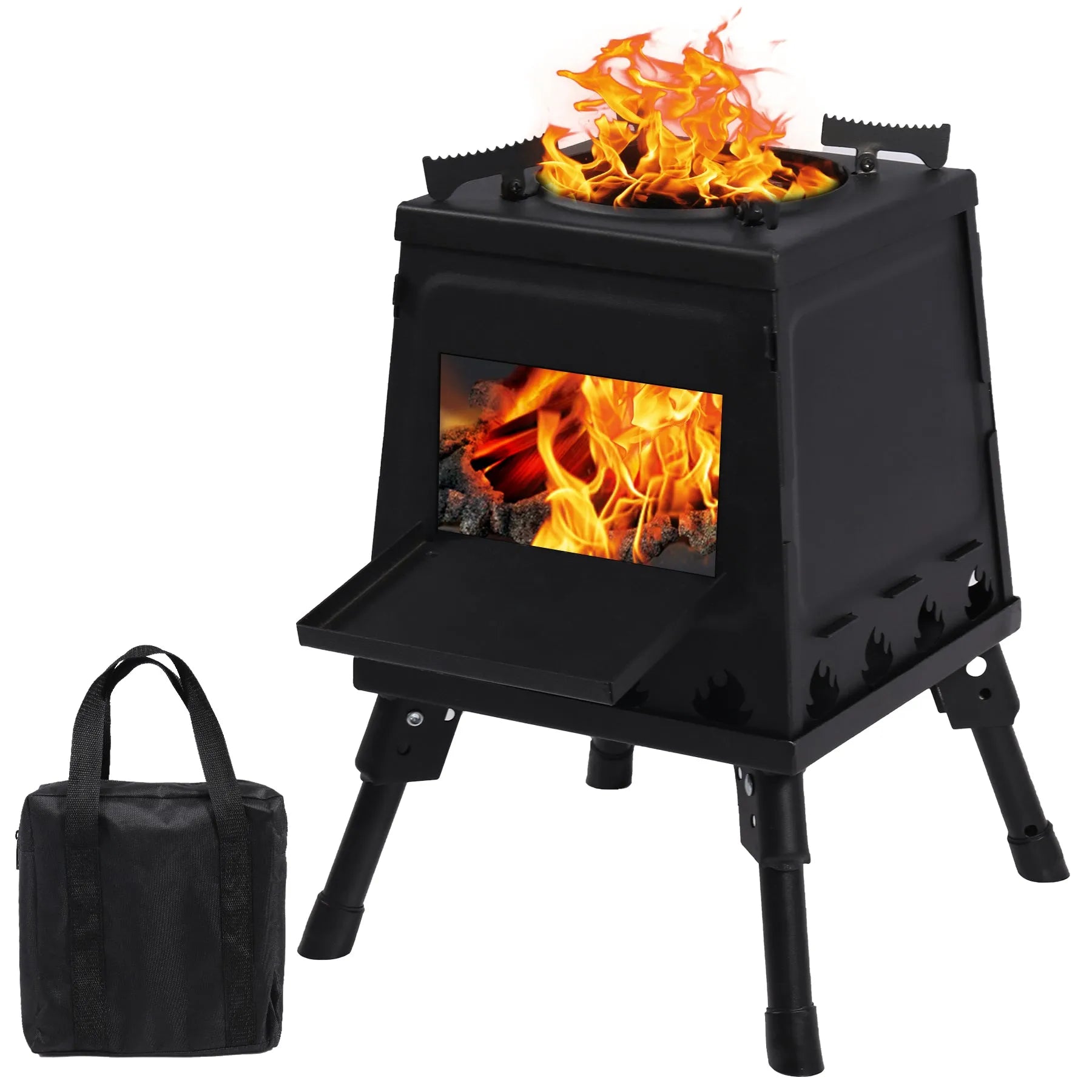 REDCAMP Wood Burning Camp Stove for Outside Cooking - Redcamp