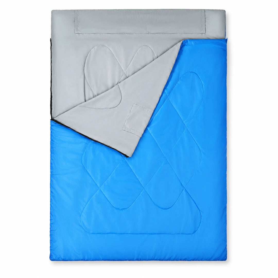 Lightweight 2-Person Rectangular Sleeping Bag 59–77°F