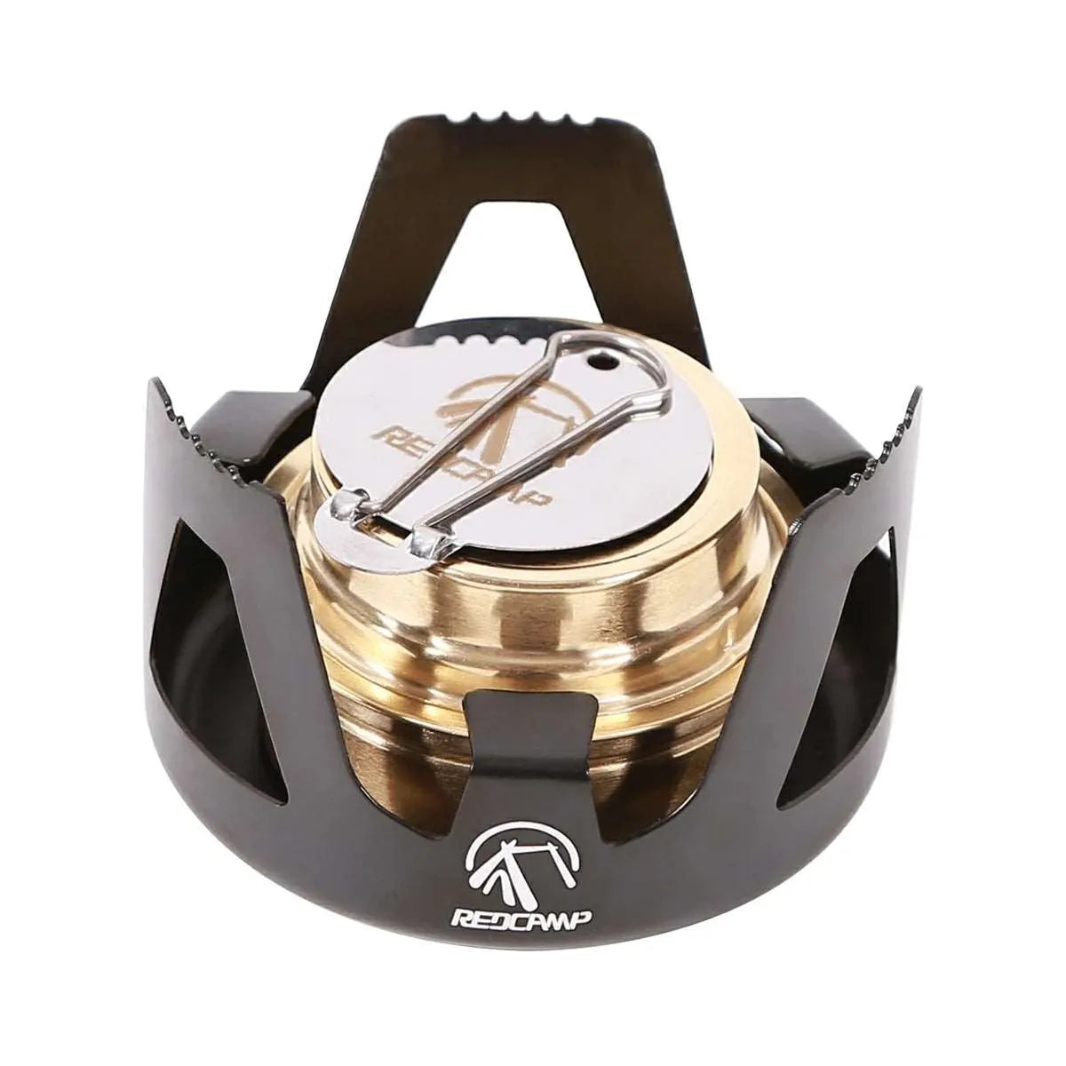 Mini Alcohol Stove with Aluminium Stand for Backpacking - Redcamp