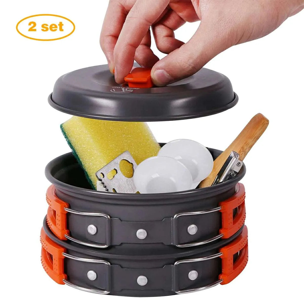 11/12/22 PCS Camping Cookware Mess Kit - Redcamp