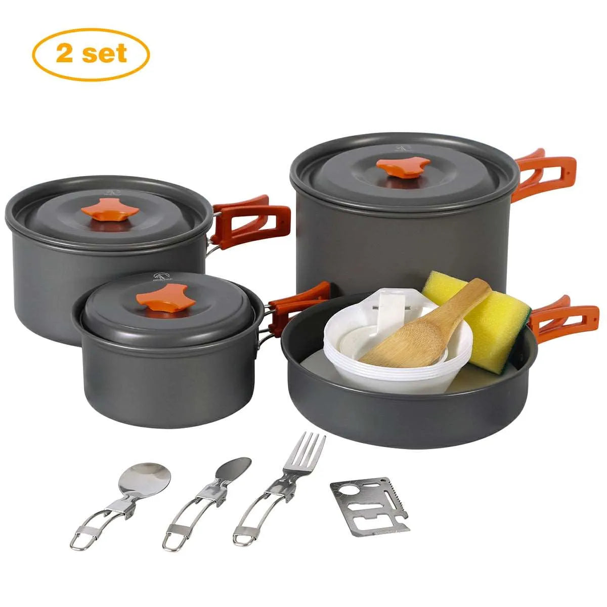 11/12/22 PCS Camping Cookware Mess Kit - Redcamp