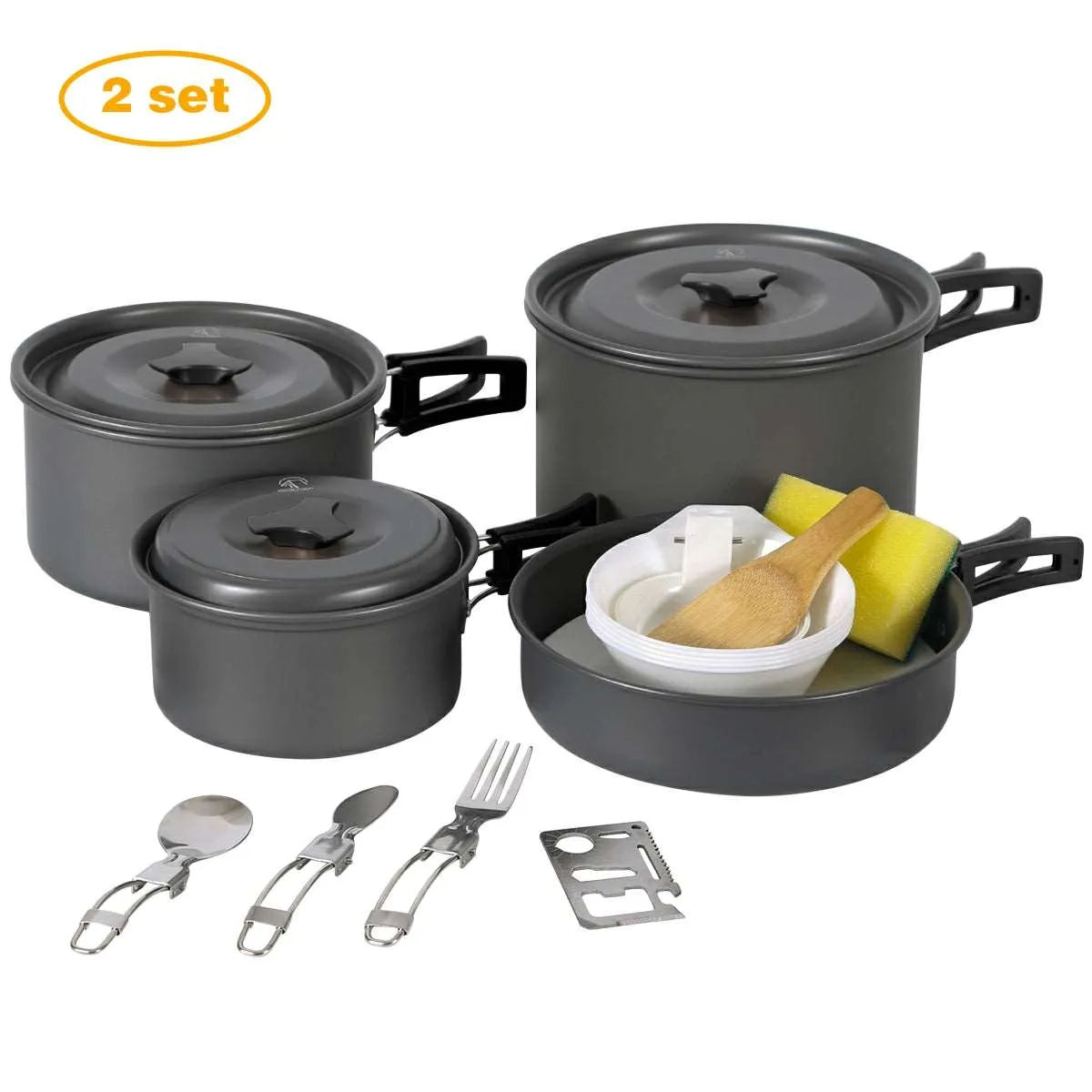 11/12/22 PCS Camping Cookware Mess Kit - Redcamp