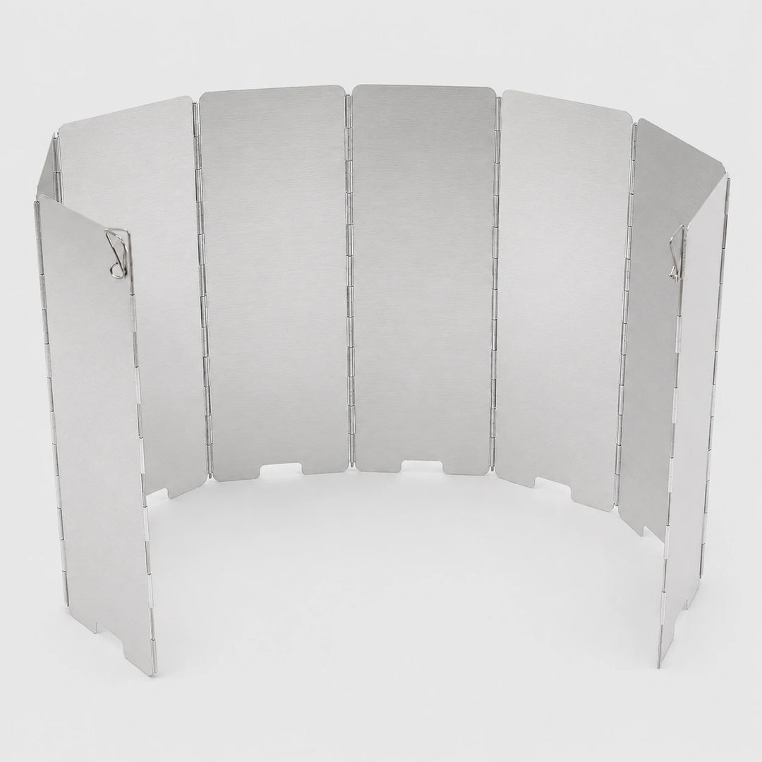 Pare-vent pliable pour poêle d'extérieur, 9/10/12 plaques 