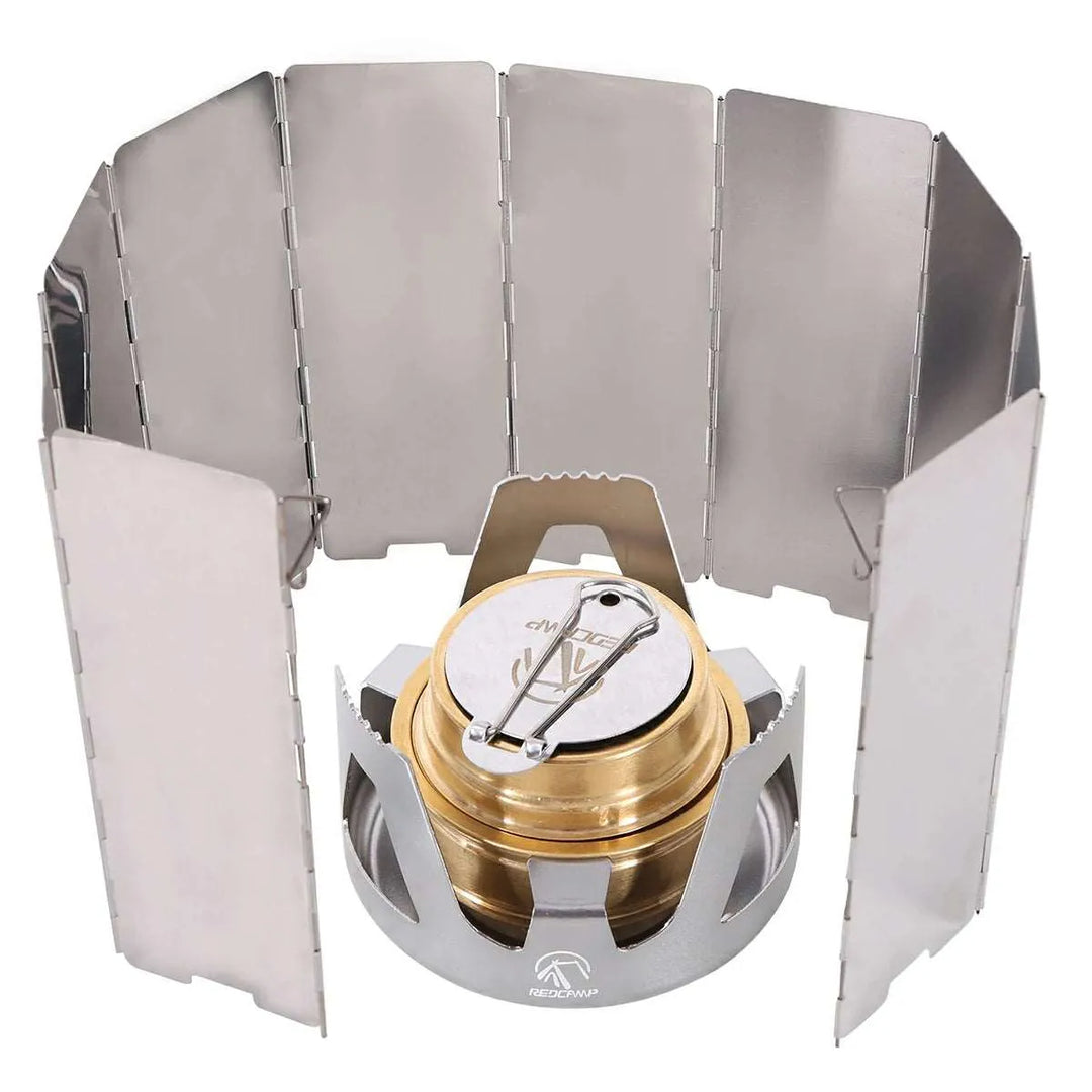 Mini Alcohol Stove with Aluminium Stand for Backpacking - Redcamp