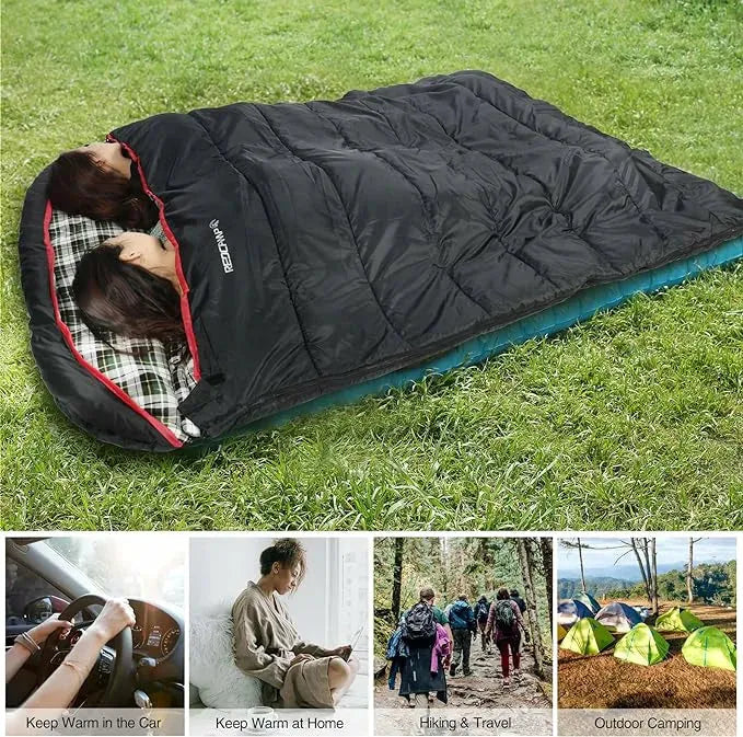 Double Sleeping Bag for Adults - Redcamp