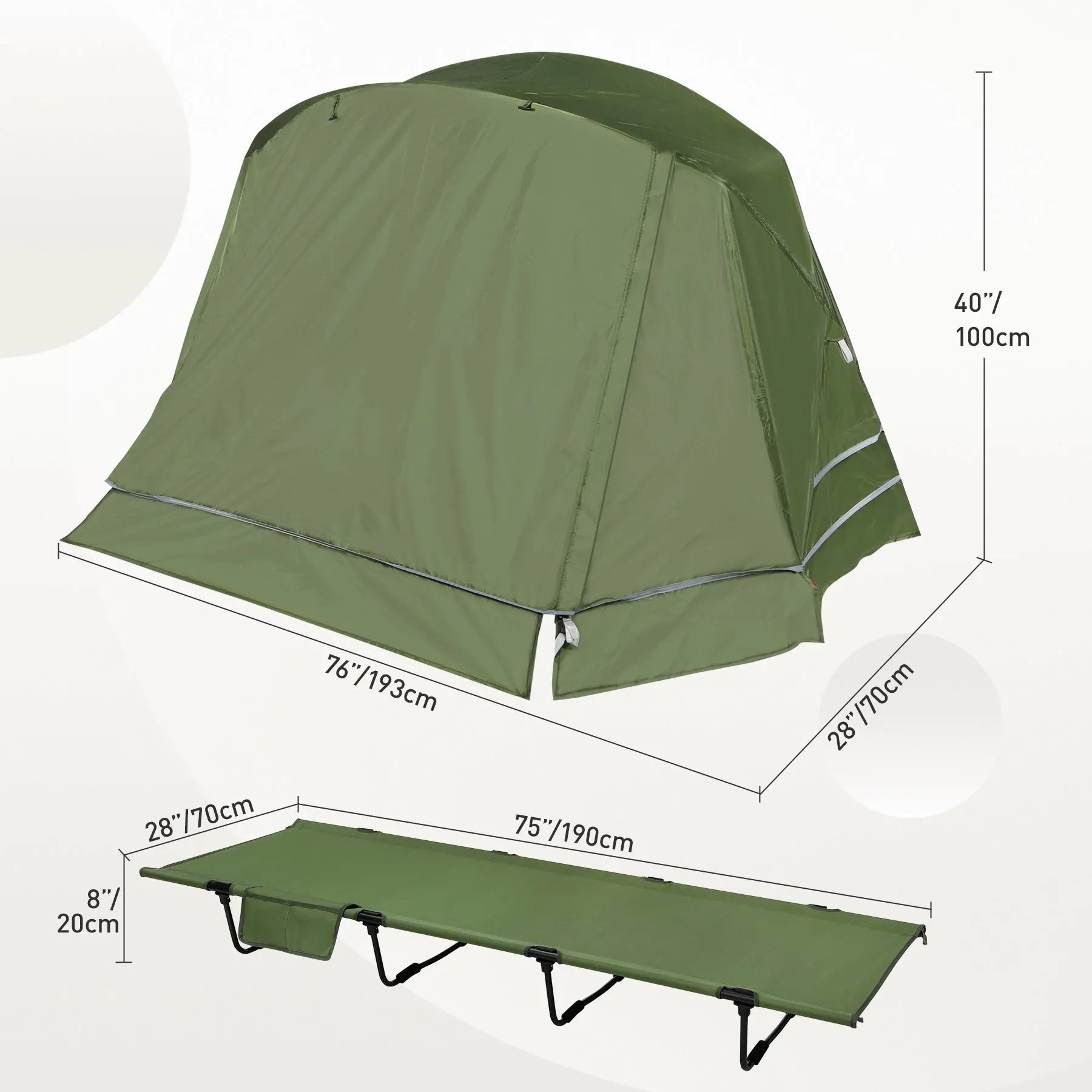 Tente de camping pliante pour 1 personne 