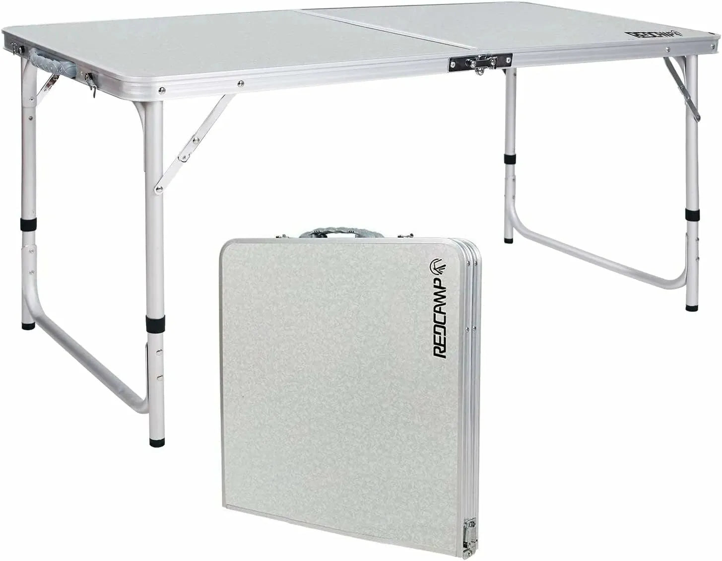 Aluminum Folding Camping Table with Adjustable Height Legs, 2/3/4ft - Redcamp