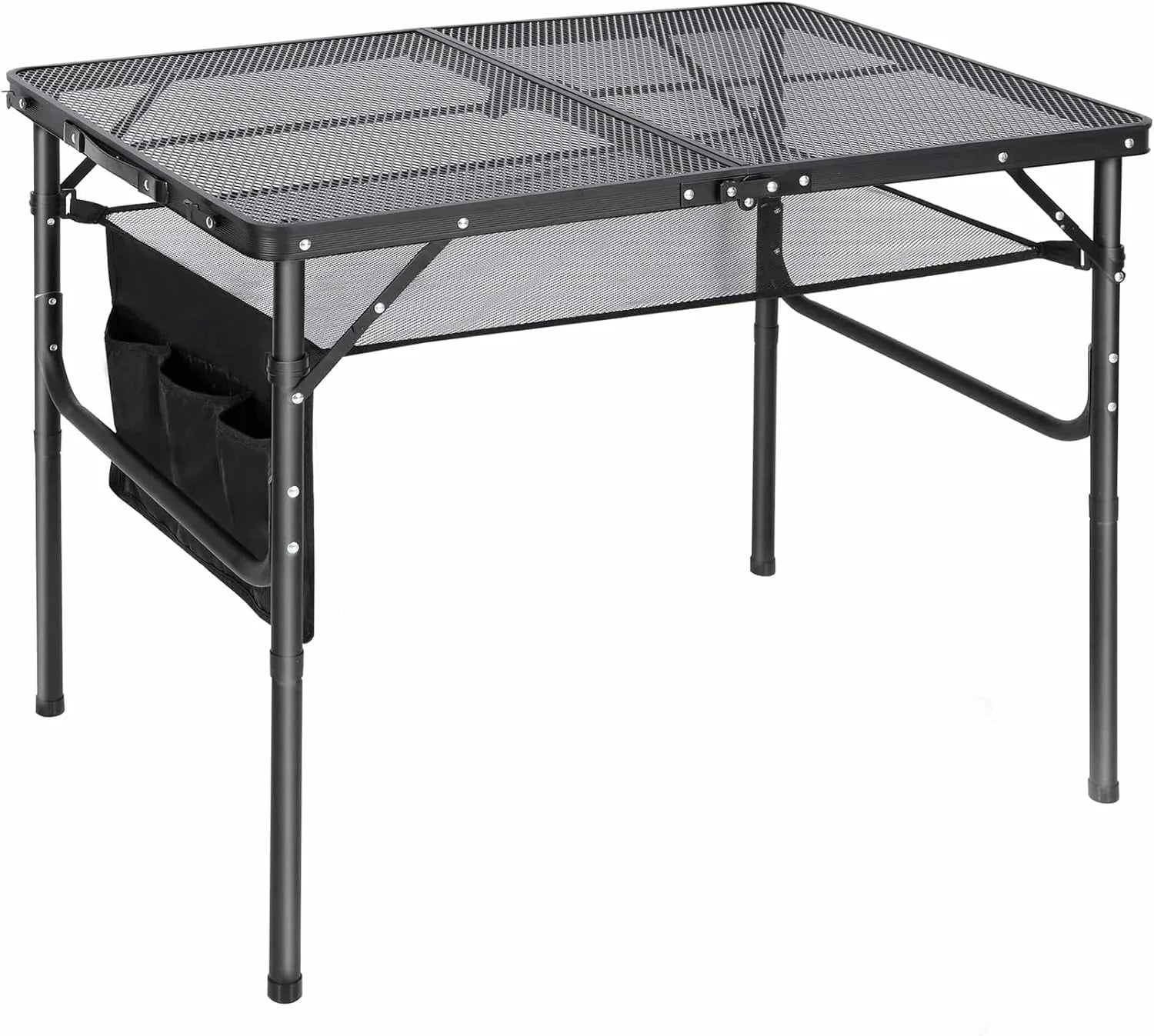 Folding Grill Table for Outside with Adjustable Height Legs - Redcamp