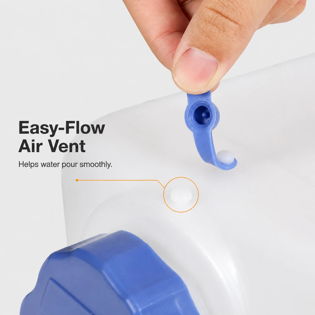 Réservoir d'eau de camping portable avec robinet et roues 