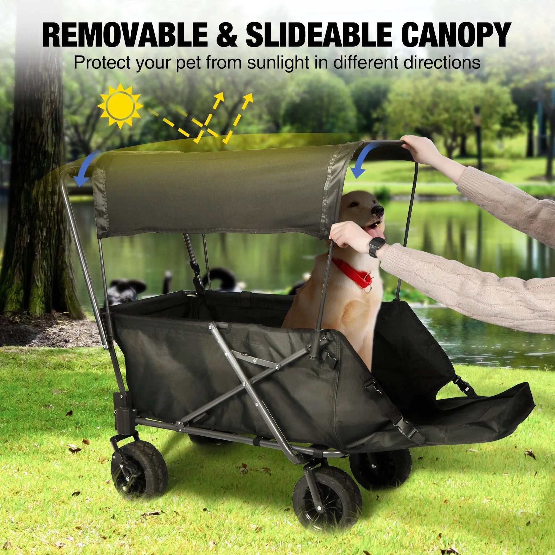 Dog Wagon for Large Dogs - Redcamp