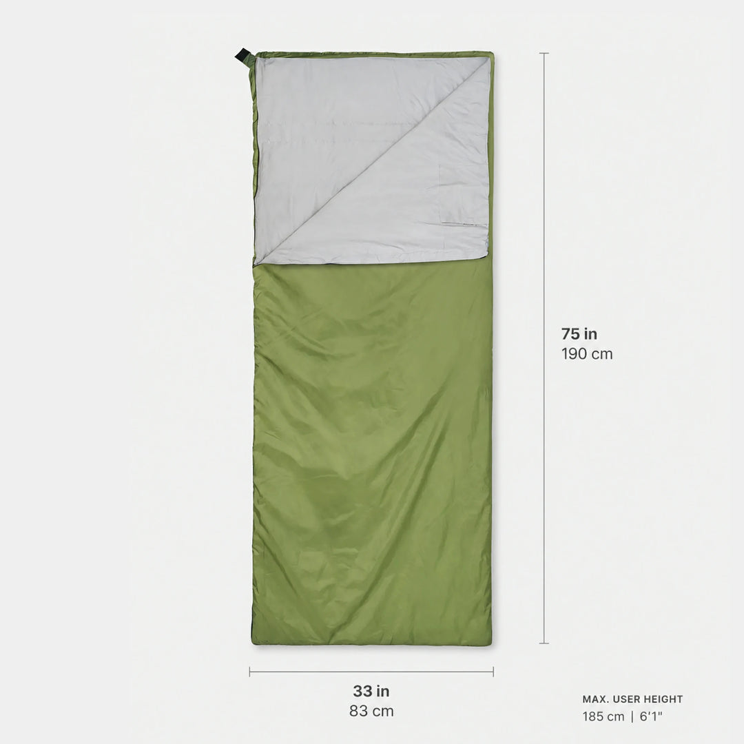 Ultralight Warm Weather Sleeping Bag with Compression Sack