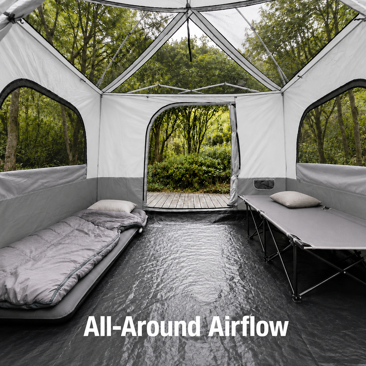 4-6 Person Canopy Camping Tent Inner Attachment
