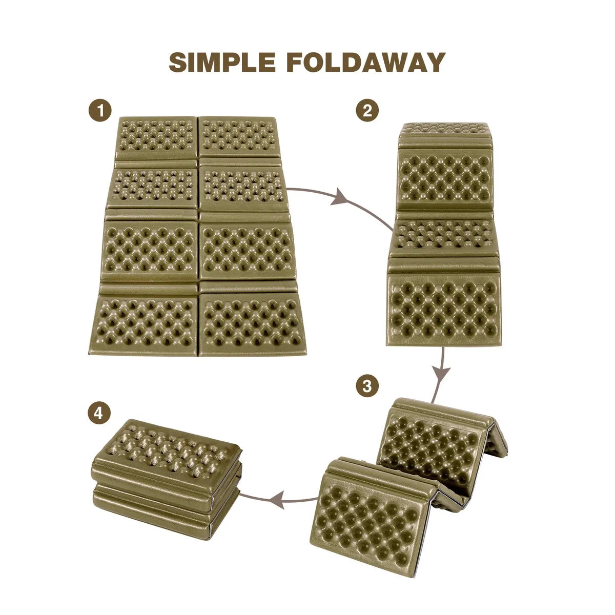 REDCAMP Foam Hiking Seat Pad, 1/2/4PCS - Redcamp