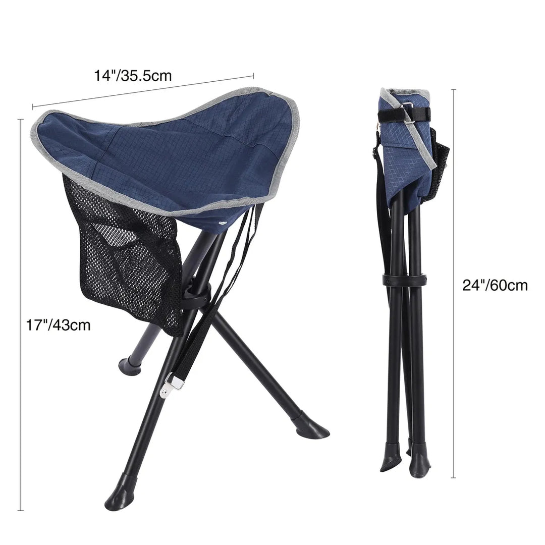 Lightweight 3 Legged Tripod Camp Stool - Redcamp
