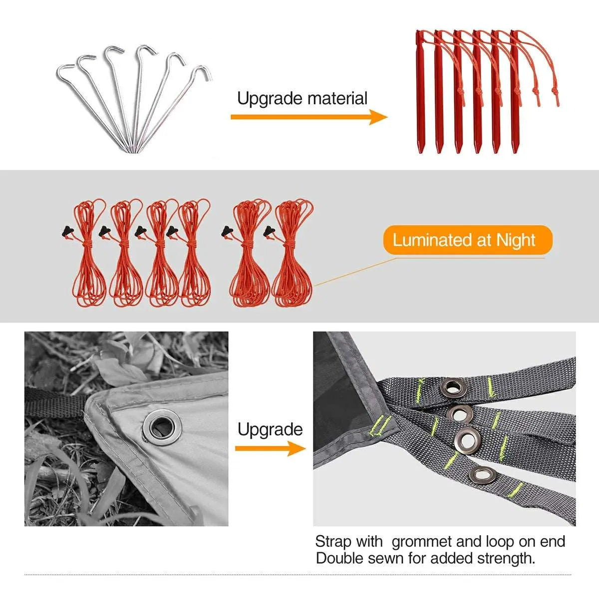 Lightweight Camping Tarp,Waterproof Tarp Shelter - Redcamp