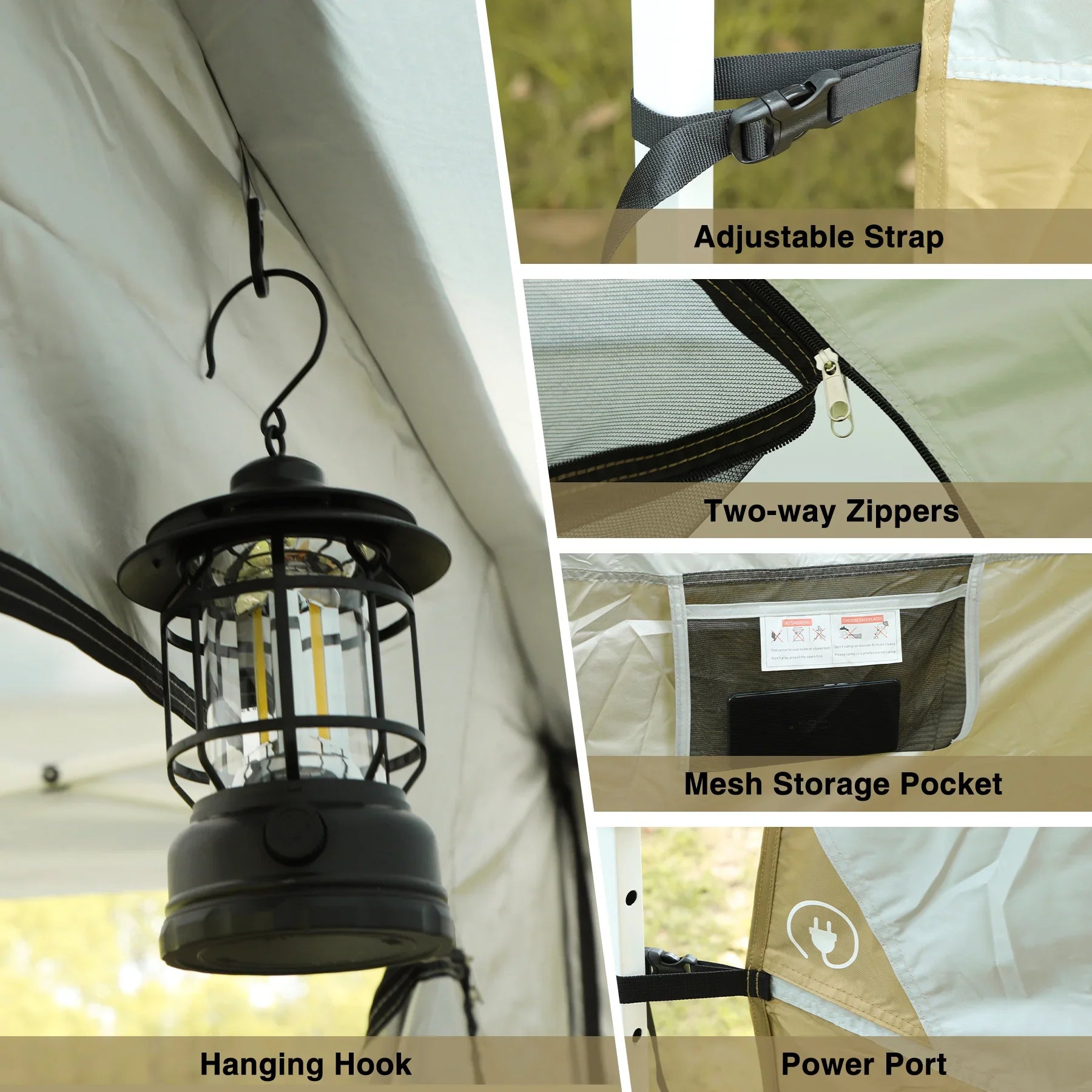 4-6 Person Side Tent for 10'x 10' Pop Up Canopy Tent