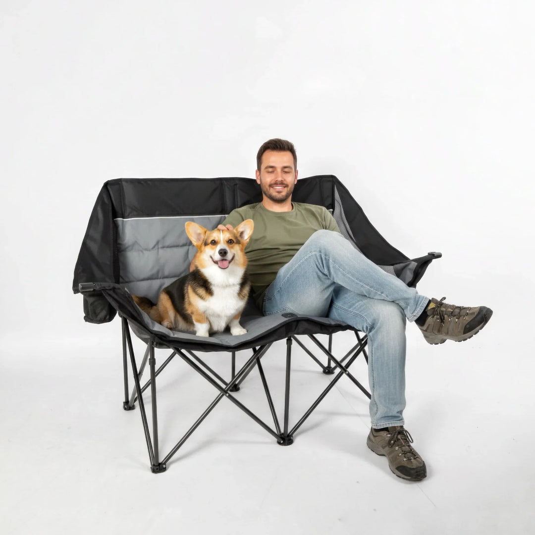 Padded Double Camping Chair