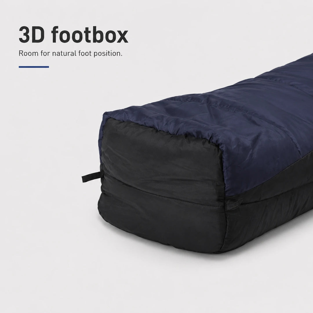 Flannel-Lined Cold Weather Mummy Sleeping Bag 5–23°F