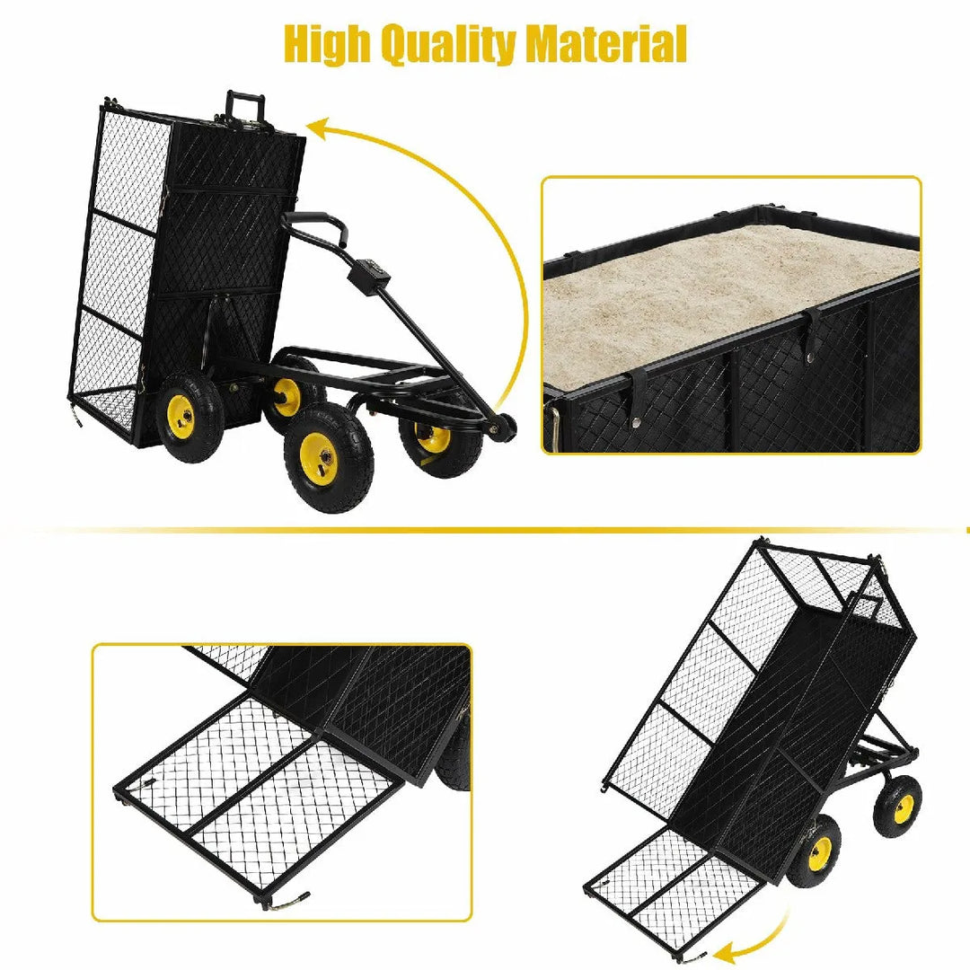 Heavy Duty 800lbs Steel Garden Cart - Redcamp