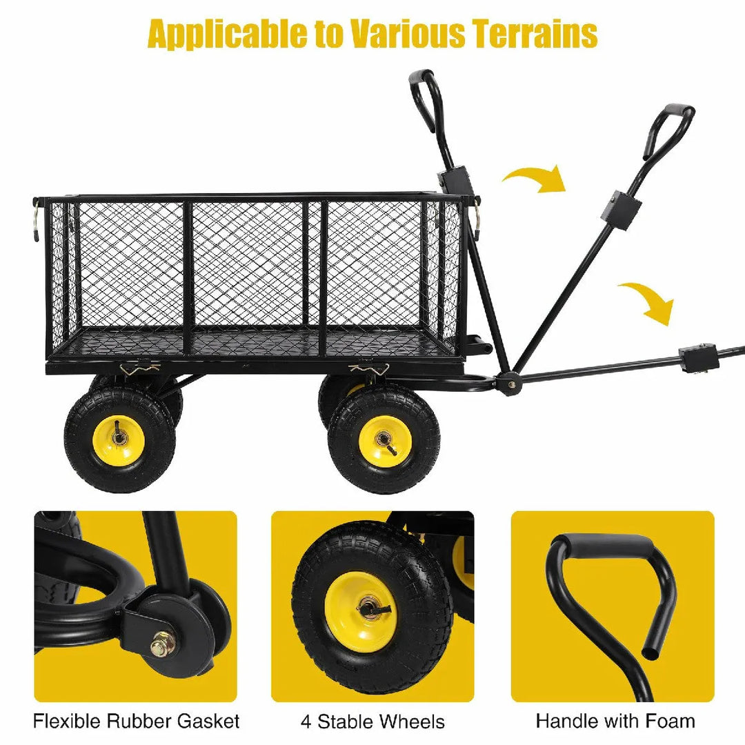 Heavy Duty 800lbs Steel Garden Cart - Redcamp