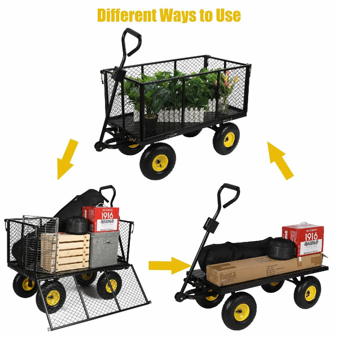 Heavy Duty 800lbs Steel Garden Cart - Redcamp