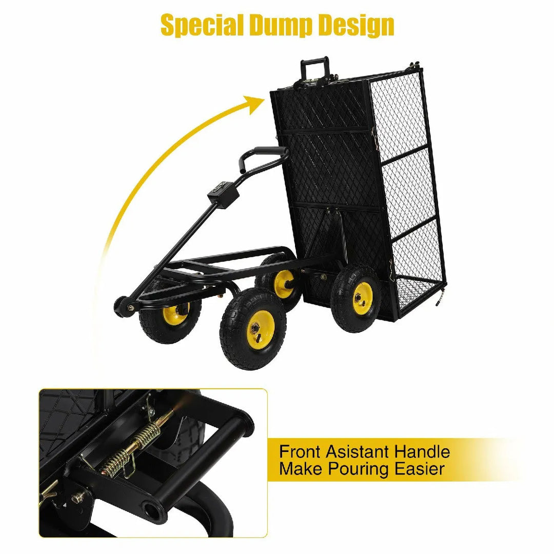 Heavy Duty 800lbs Steel Garden Cart - Redcamp