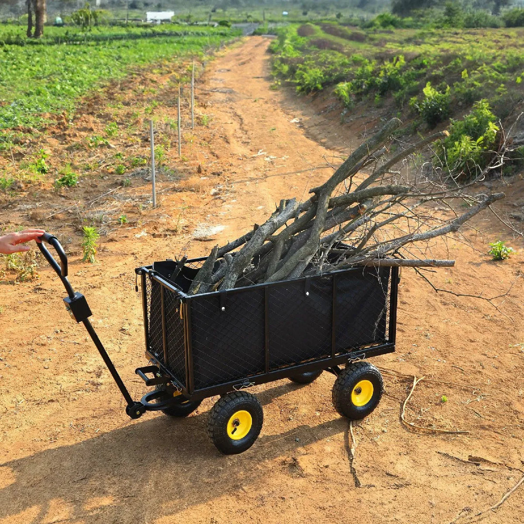 Heavy Duty 800lbs Steel Garden Cart - Redcamp
