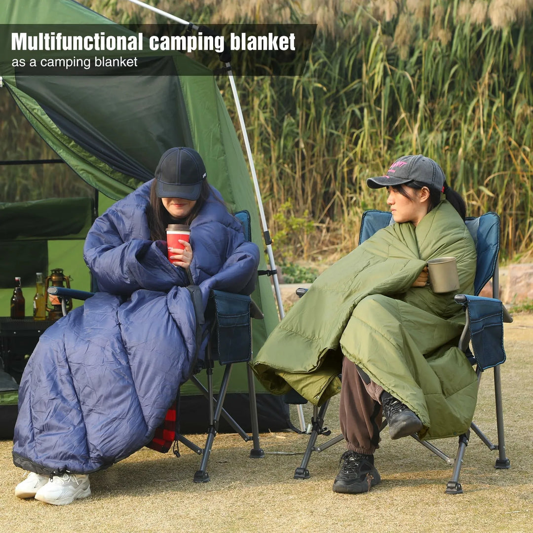 Wearable Waterproof Camping Blanket with Hood - Redcamp